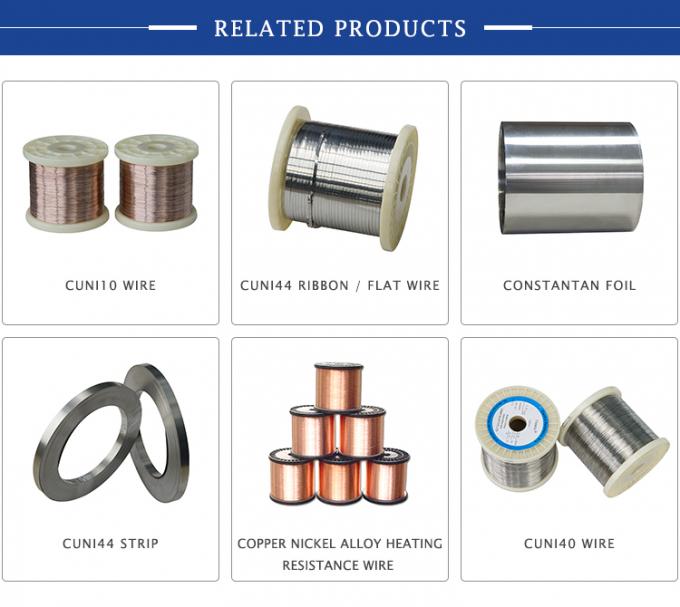 CuNi 23 ลวดโลหะผสมนิกเกิลทองแดงสำหรับเตาไฟฟ้า 0