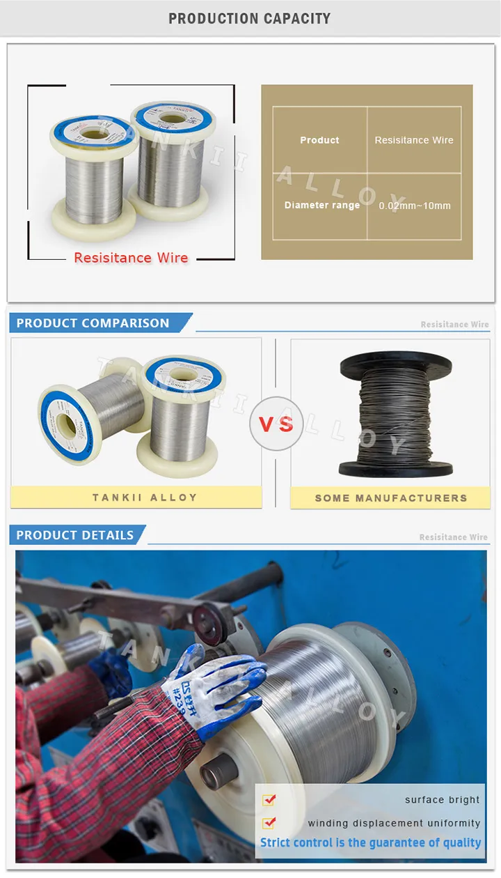 Tankii NiCr 80/20 Nichrome สายเรียบสําหรับตัวต่อต้าน 1